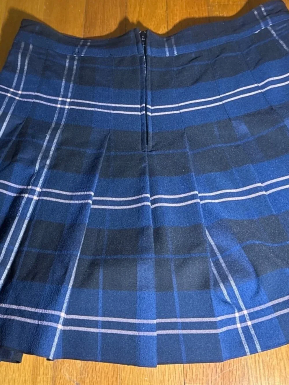 Love Tree Plaid Pleated Mini Skirt Schoolgirl Tartan Y2K Preppy Britney Separs L